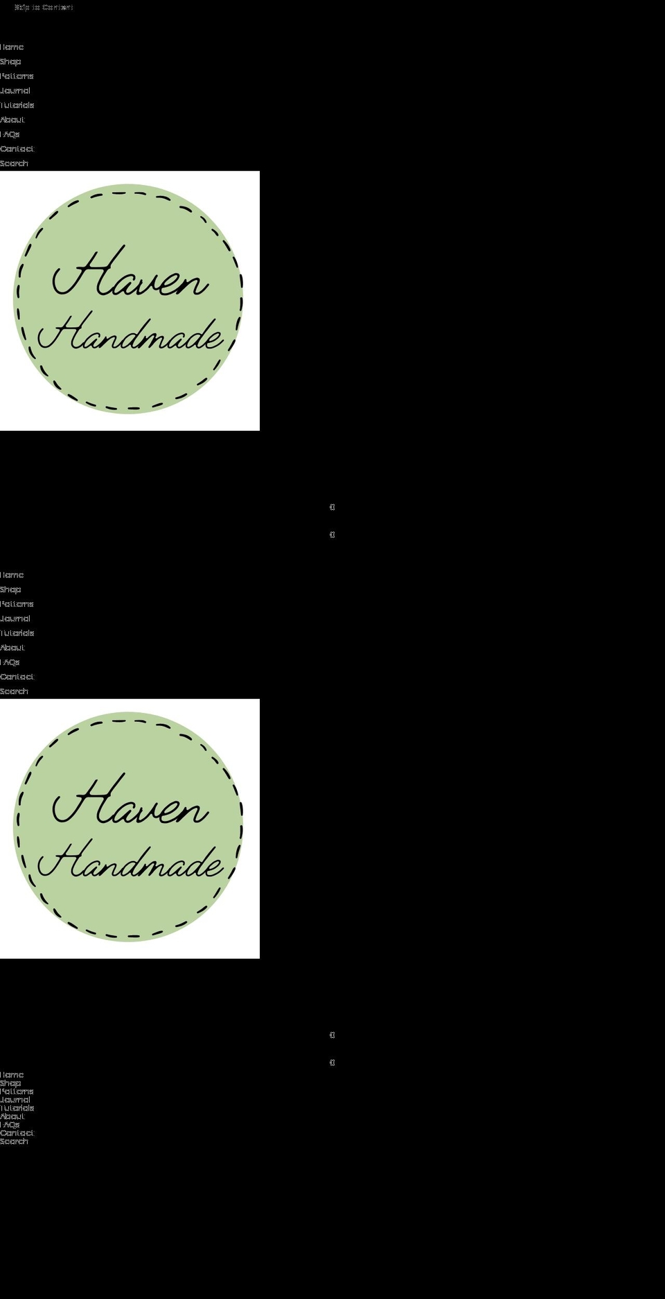 havenhandmade.com — Shopify storefront screenshot