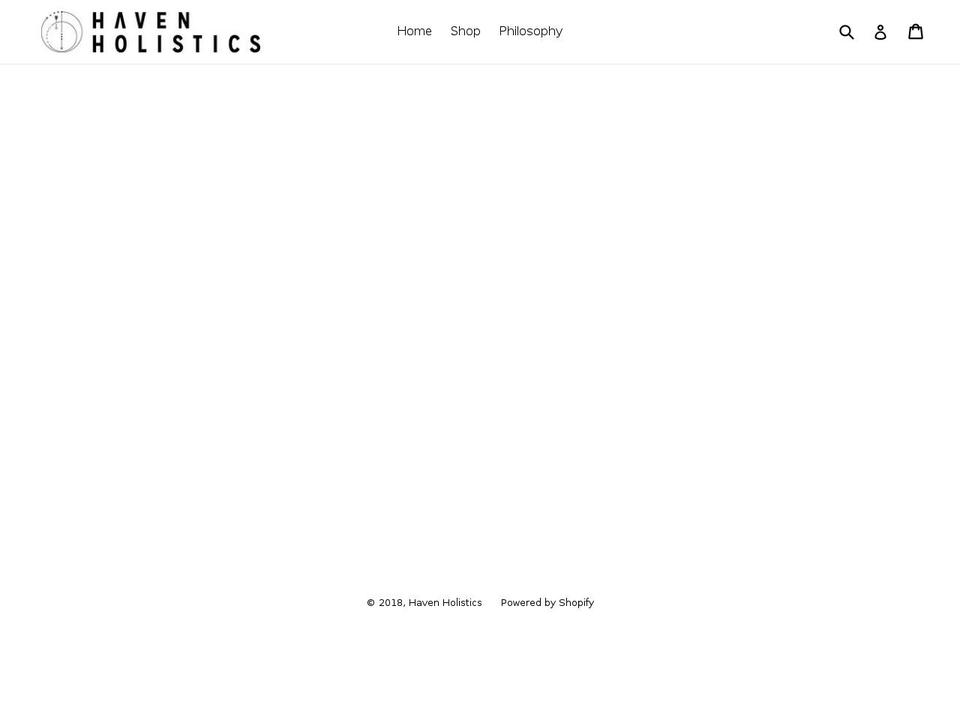 havenholistics.com shopify website screenshot