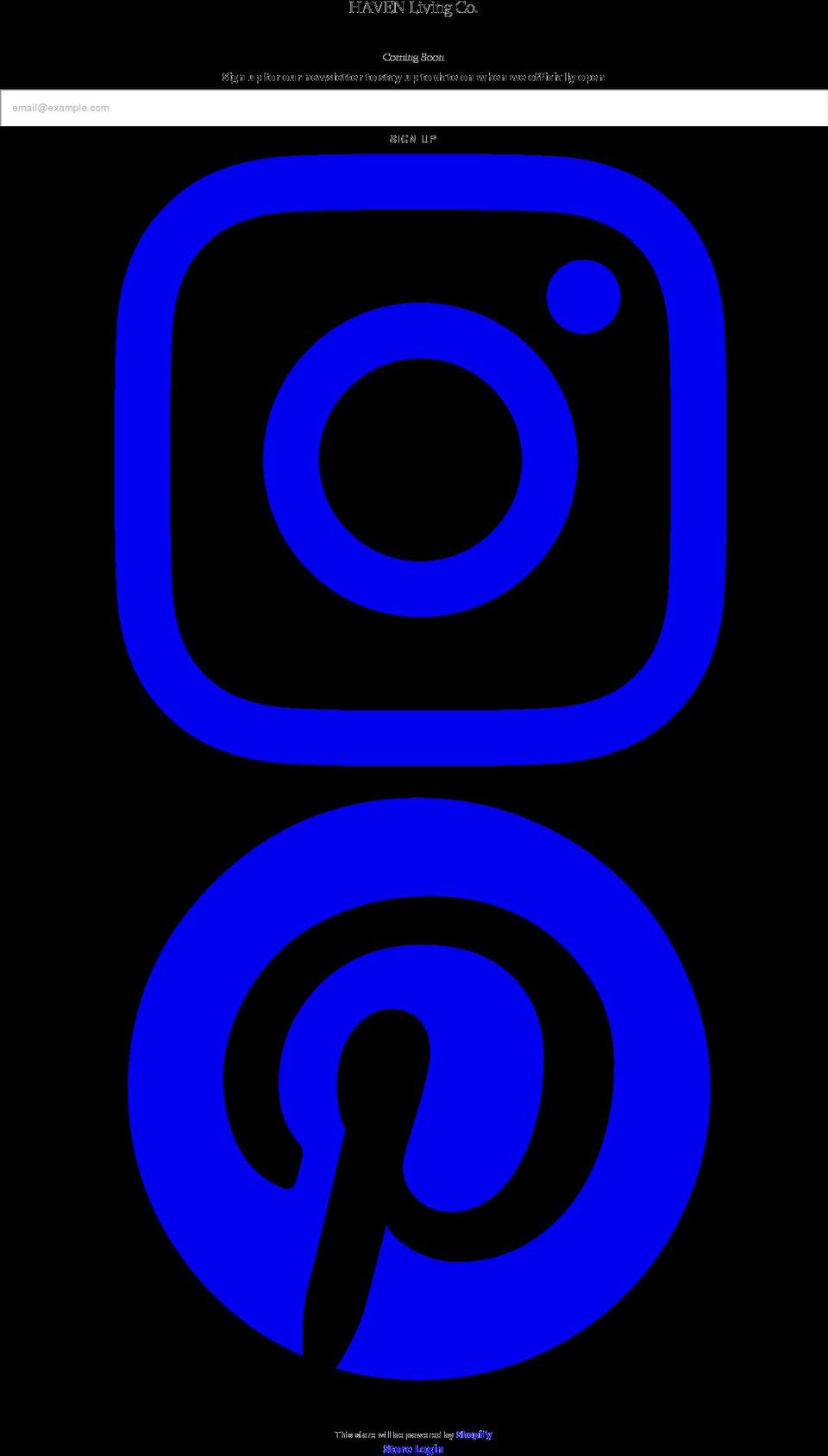 havenlivingco.com shopify website screenshot