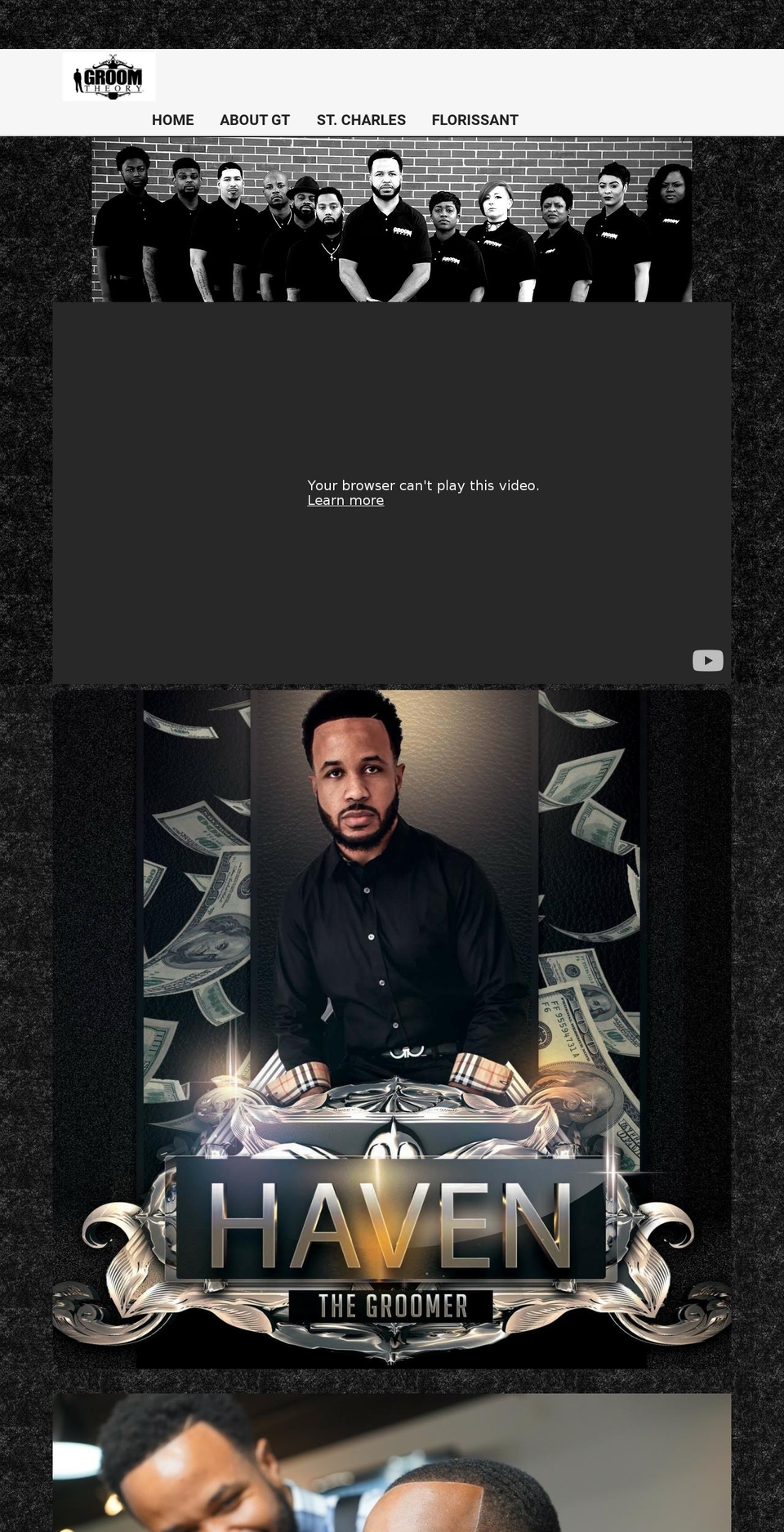 haventhegroomer.com shopify website screenshot