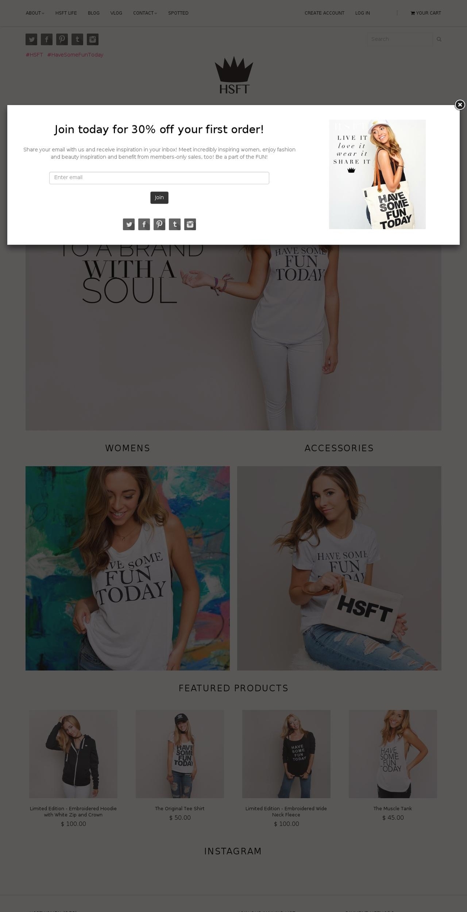 havesomefuntoday.com shopify website screenshot