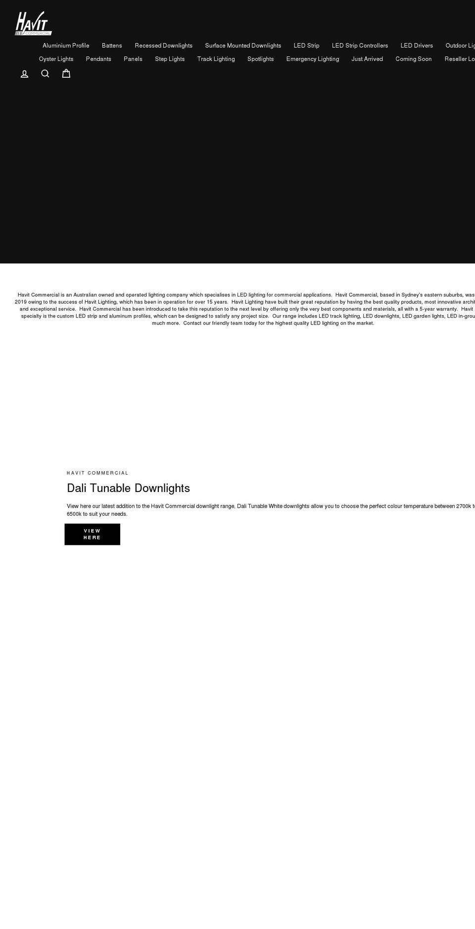 havitcommercial.com.au shopify website screenshot