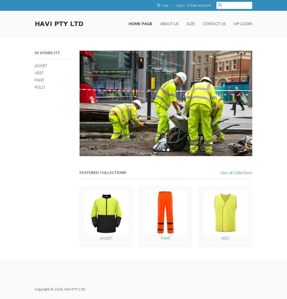 Copy of Classic Shopify theme site example haviworkwear.com