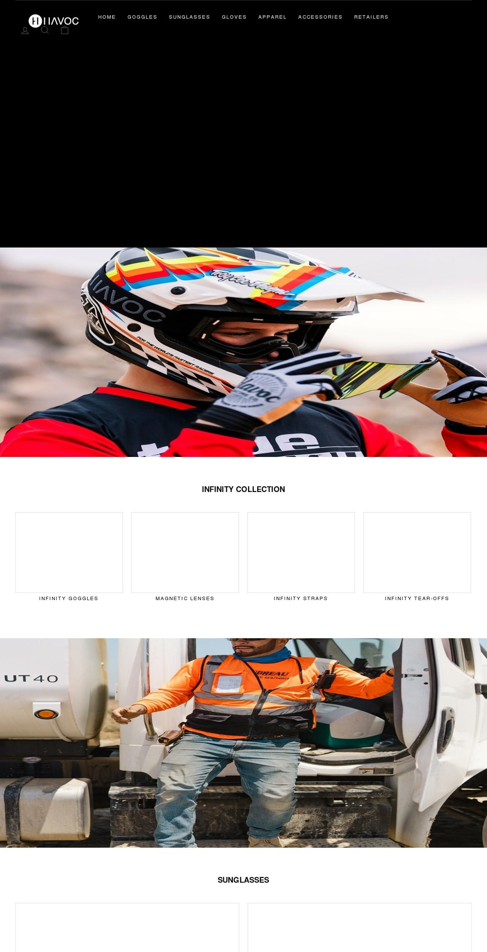 havocracingco.com — Shopify storefront screenshot