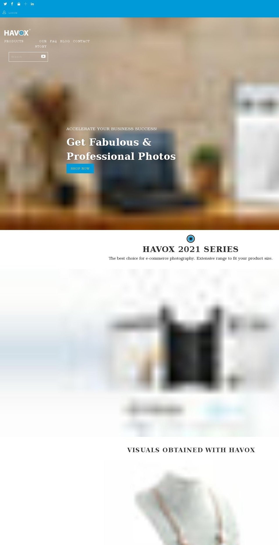 havox.com shopify website screenshot