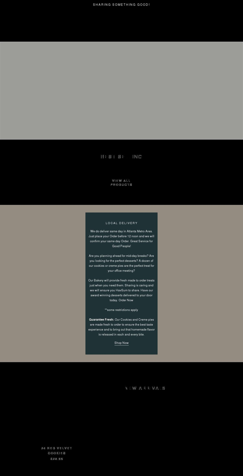 havsumfood.com shopify website screenshot