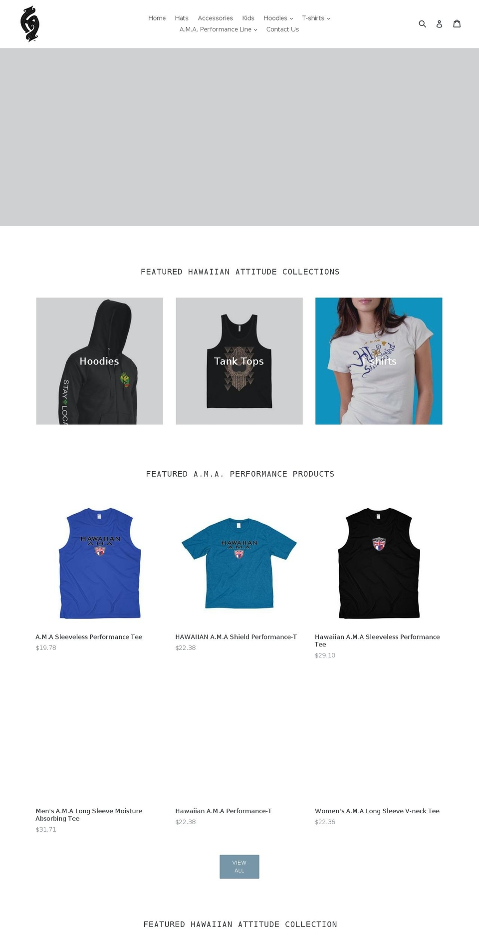 hawaiianattitude.com shopify website screenshot