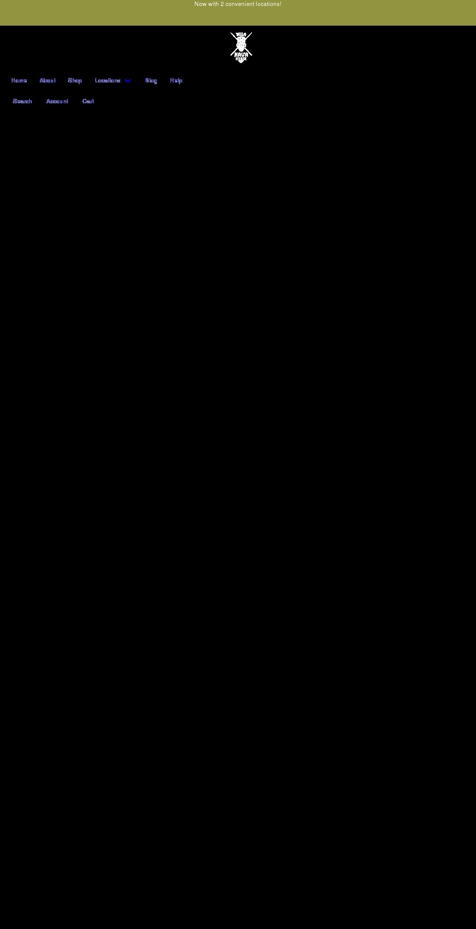 hawaiiangourmetkava.com — Shopify storefront screenshot