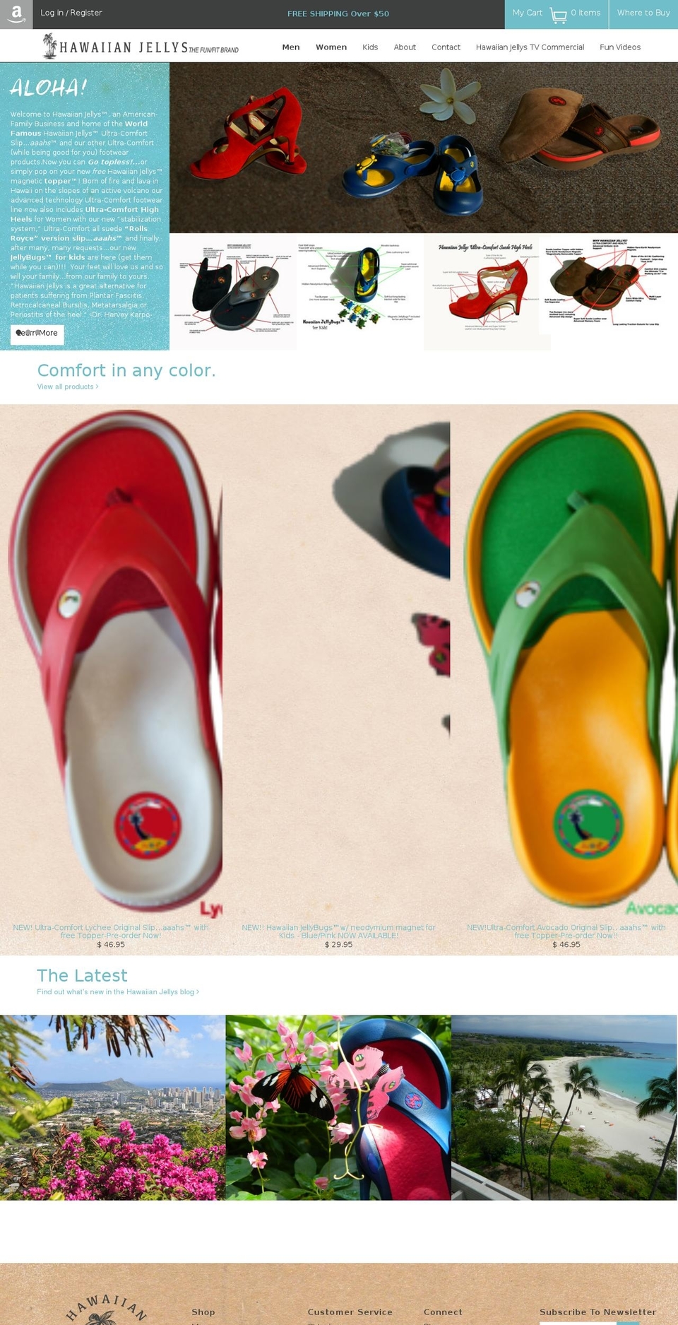 hawaiianjellys.com shopify website screenshot