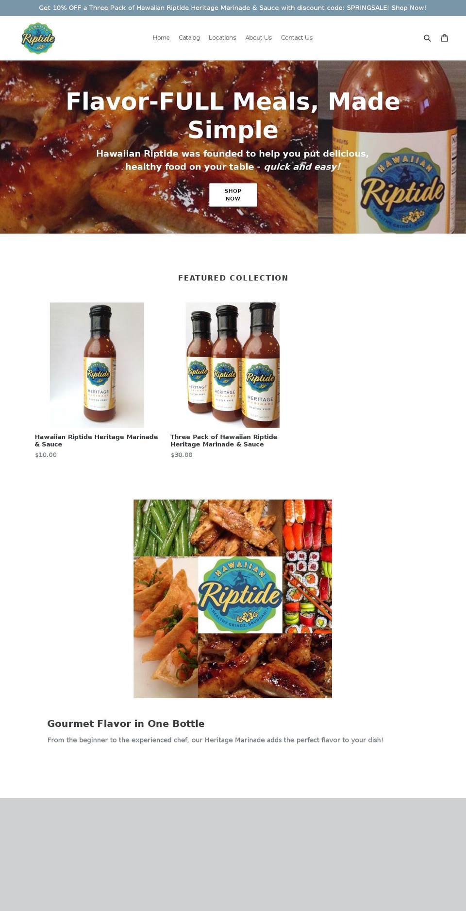 hawaiianriptide.com shopify website screenshot