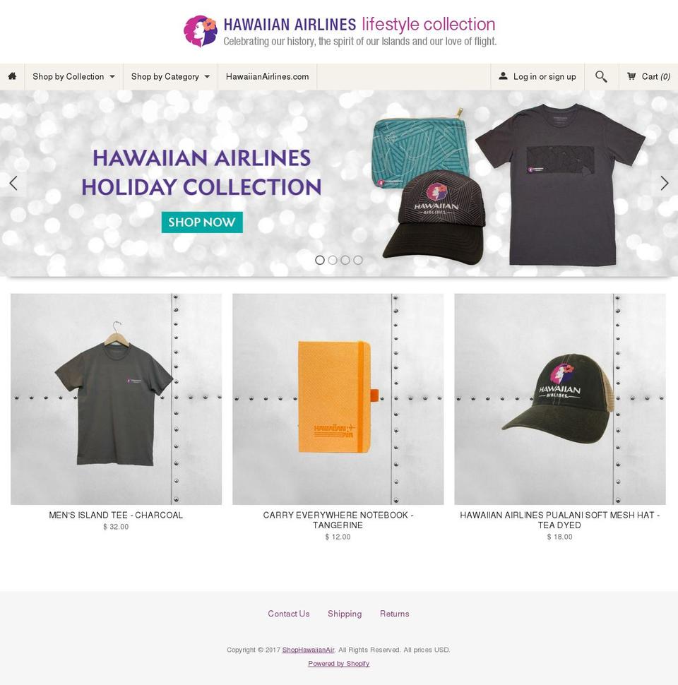 hawaiianshopping.com shopify website screenshot