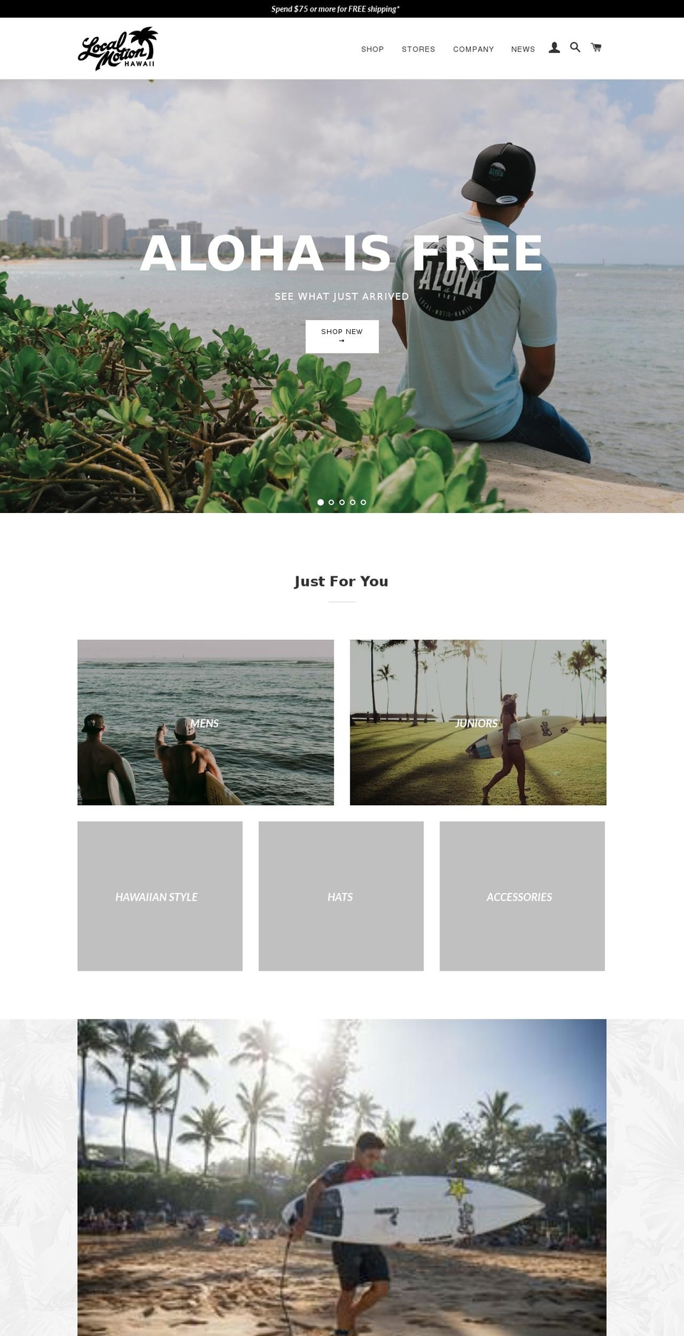 hawaiianstyle.com — Shopify storefront screenshot