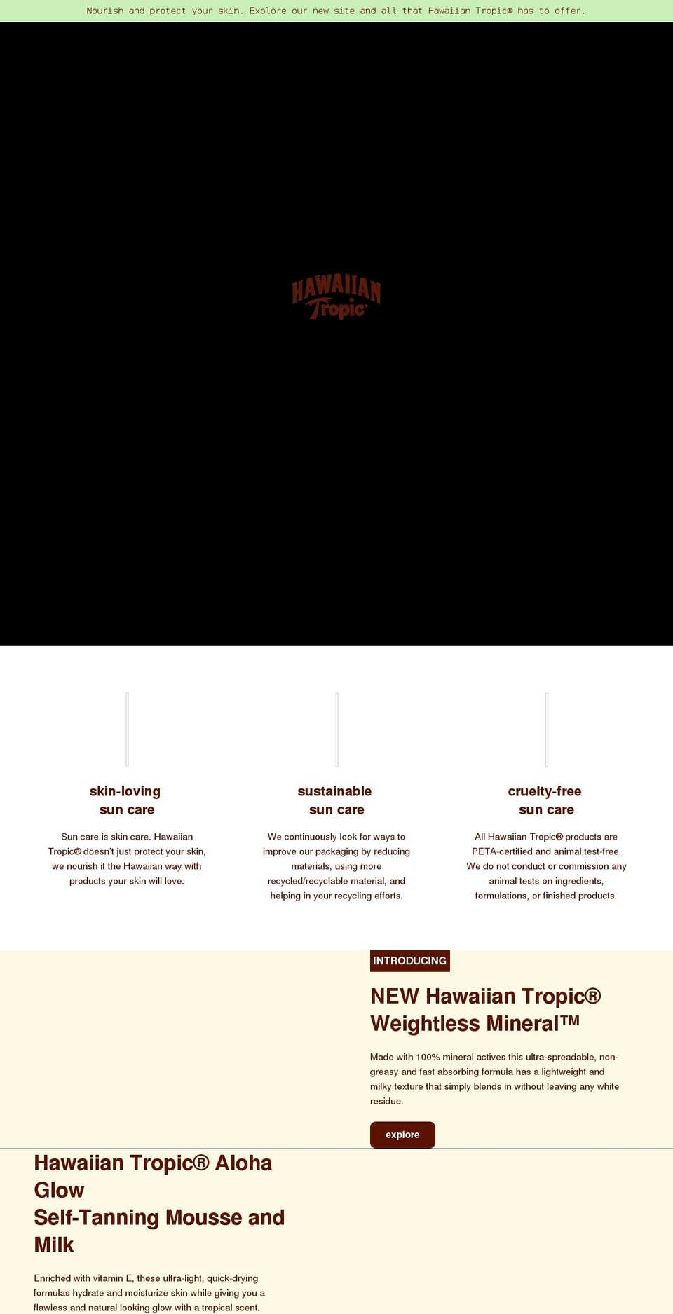hawaiiantropic.ca shopify website screenshot