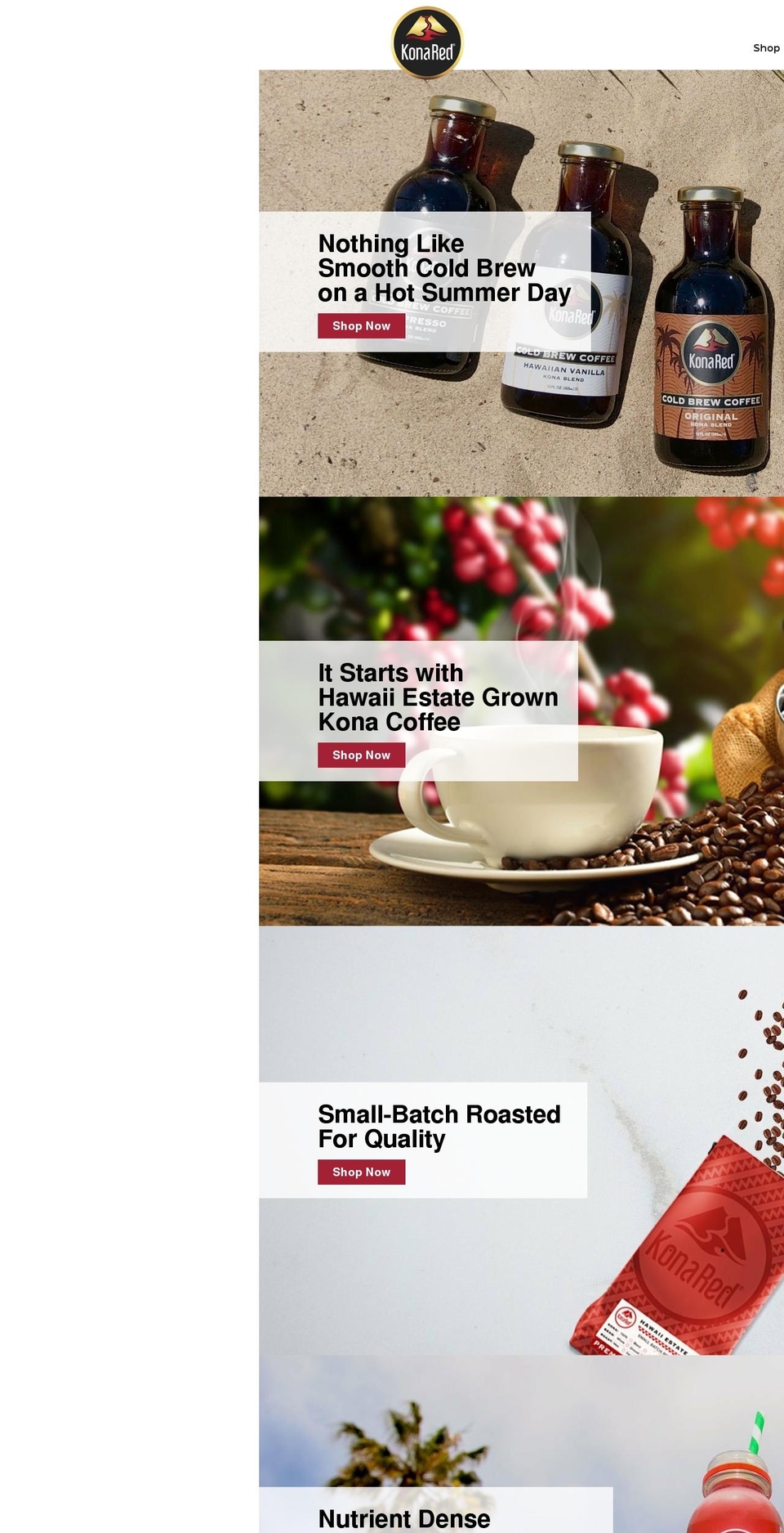 hawaiicoffeecherry.com — Shopify storefront screenshot