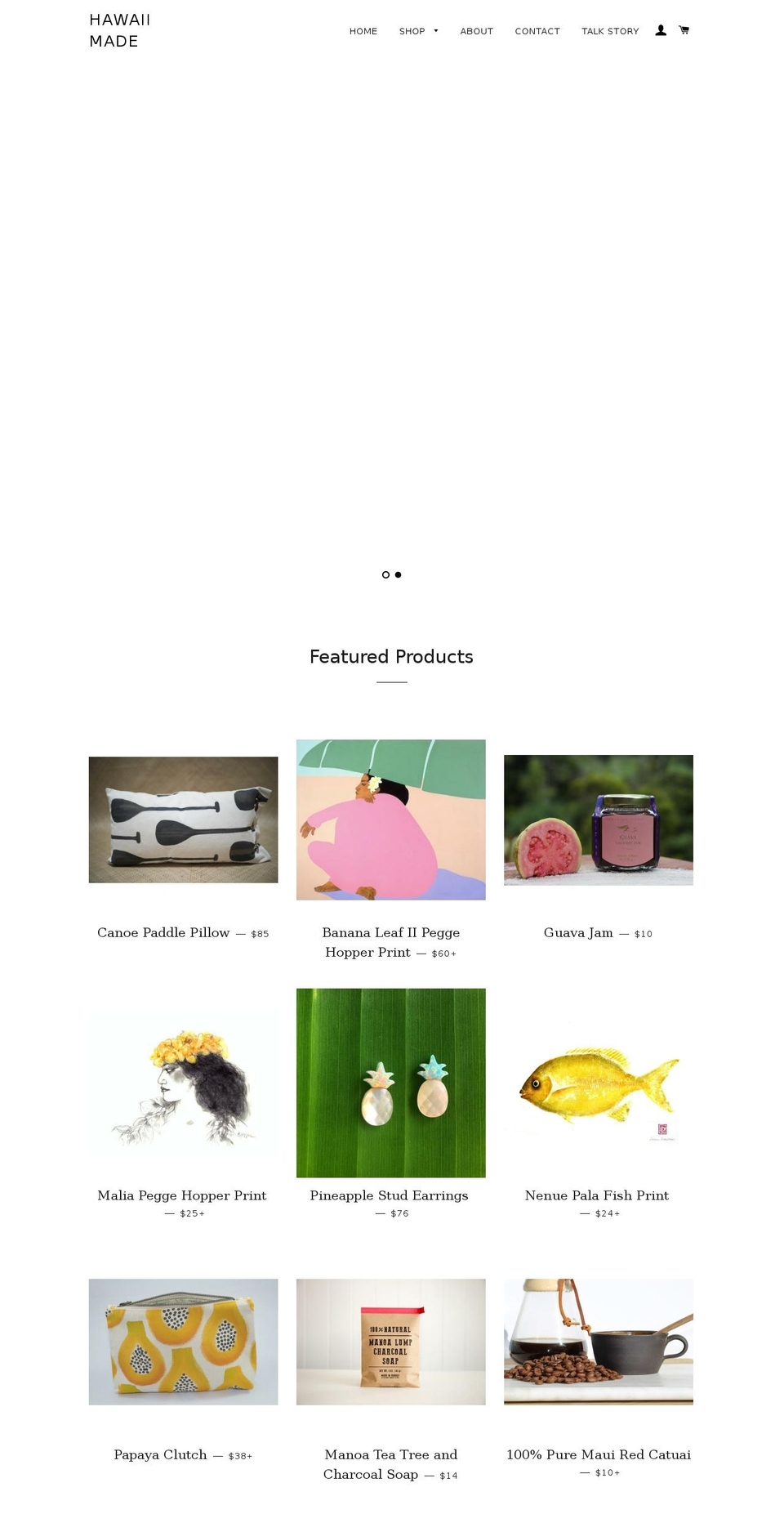 hawaiimade.com shopify website screenshot