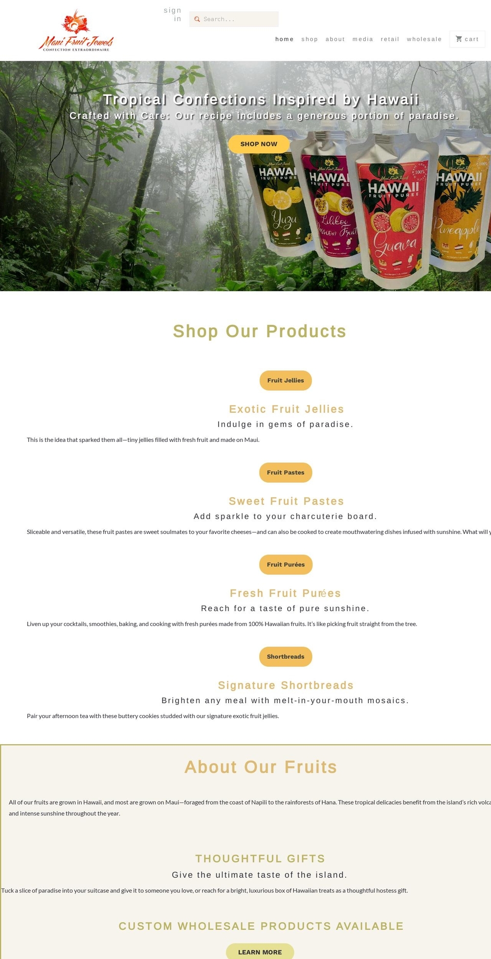 hawaiipuree.com — Shopify storefront screenshot