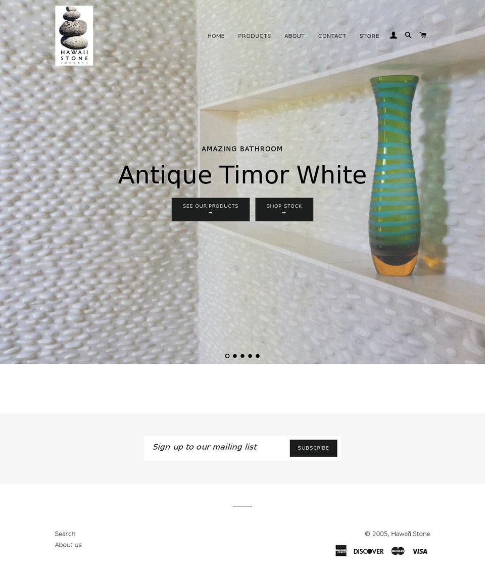 hawaiistone.net shopify website screenshot