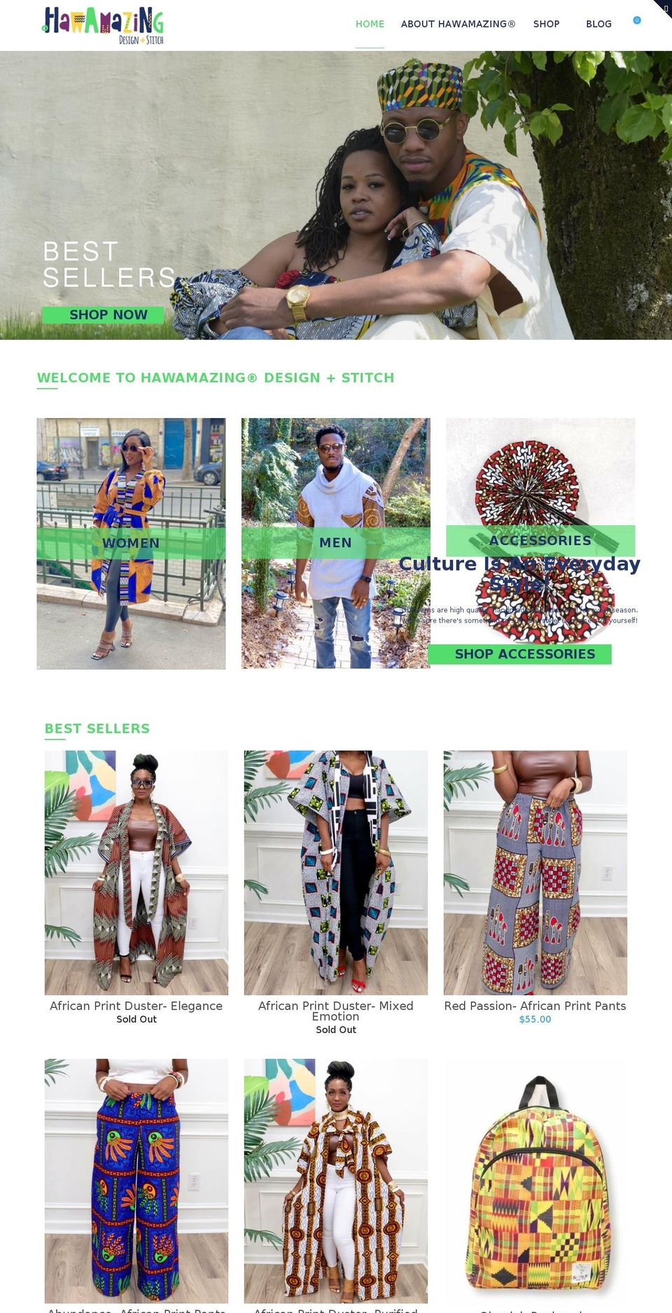 hawamazing.com shopify website screenshot