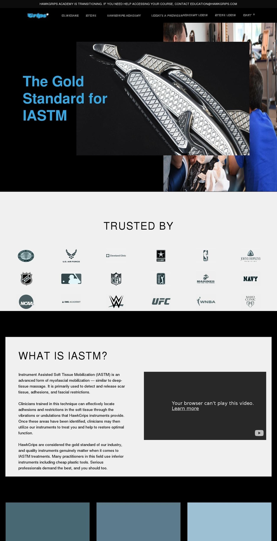 hawkgrips.myshopify.com — Shopify storefront screenshot
