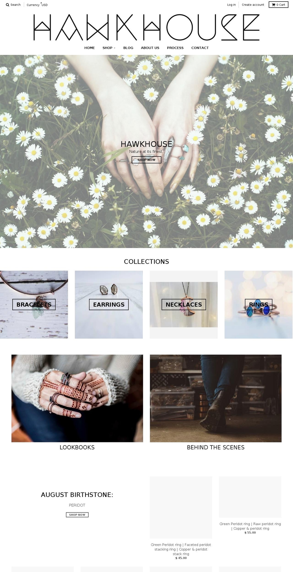 hawkhouse.net shopify website screenshot