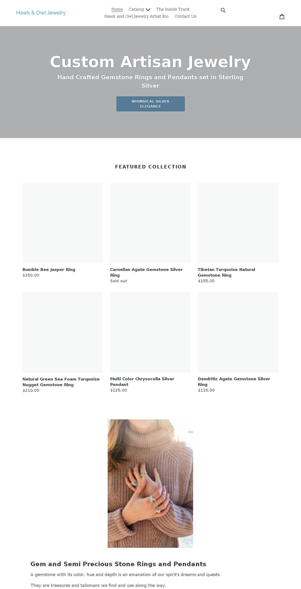 hawknowl.ca shopify website screenshot