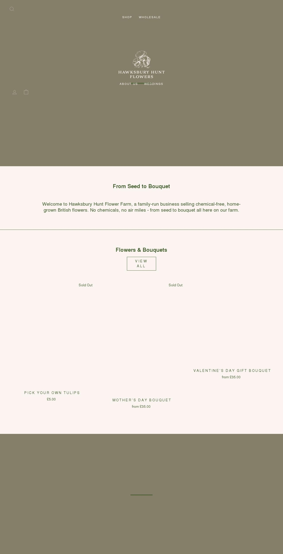 hawksburyhunt.com shopify website screenshot