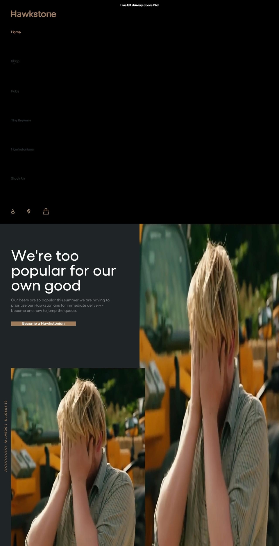 hawkstone.co shopify website screenshot