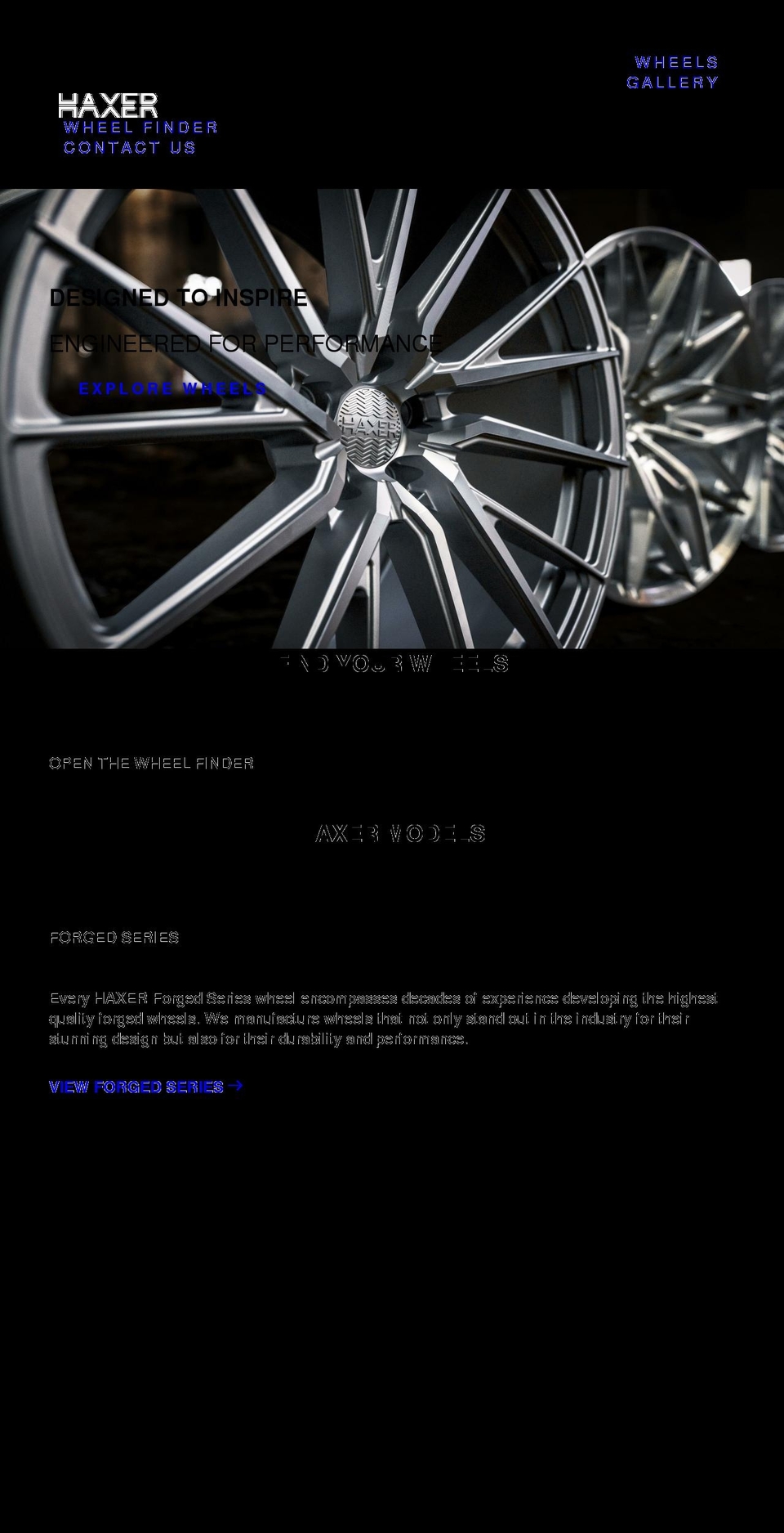 haxerwheels.com shopify website screenshot