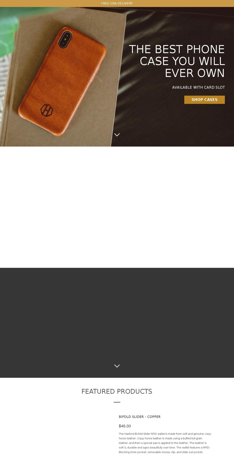 haxford.myshopify.com shopify website screenshot