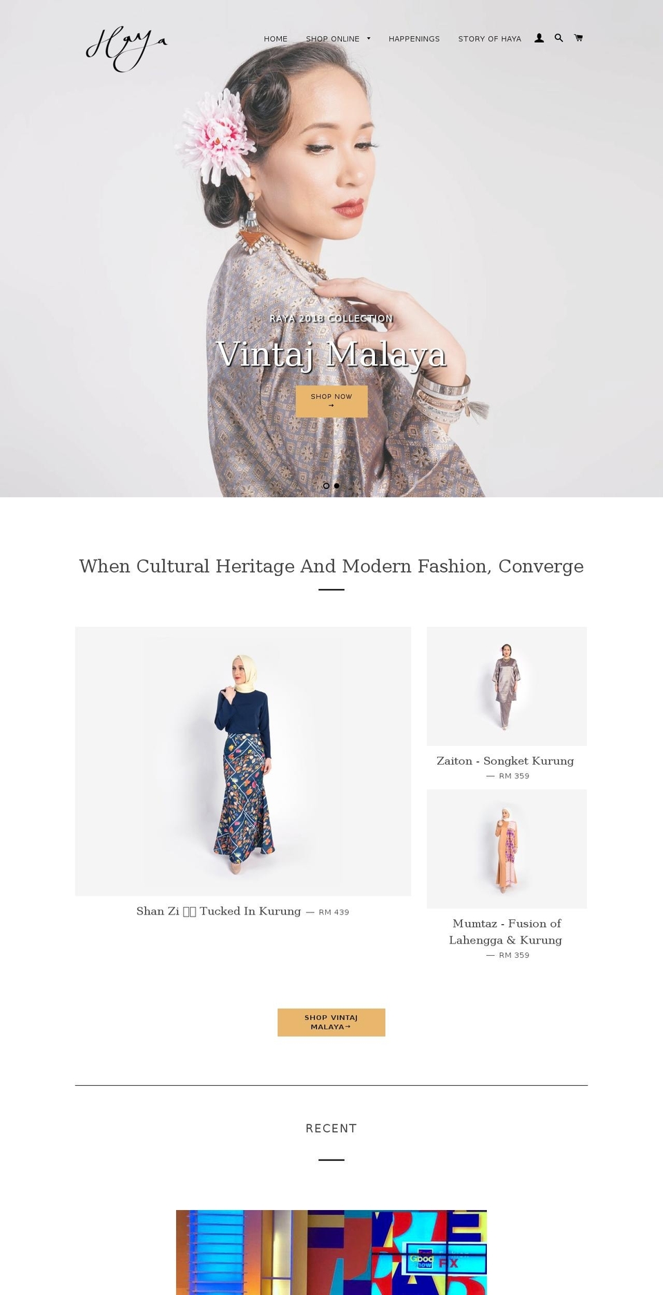 hayaitl.com — Shopify storefront screenshot