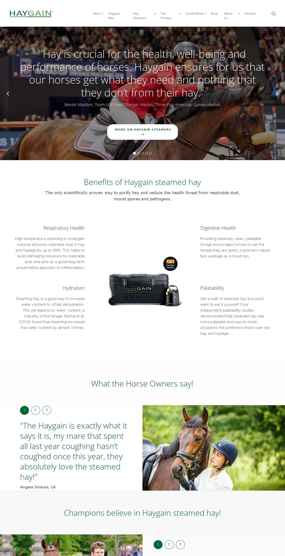 haygainsouthafrica.com — Shopify storefront screenshot
