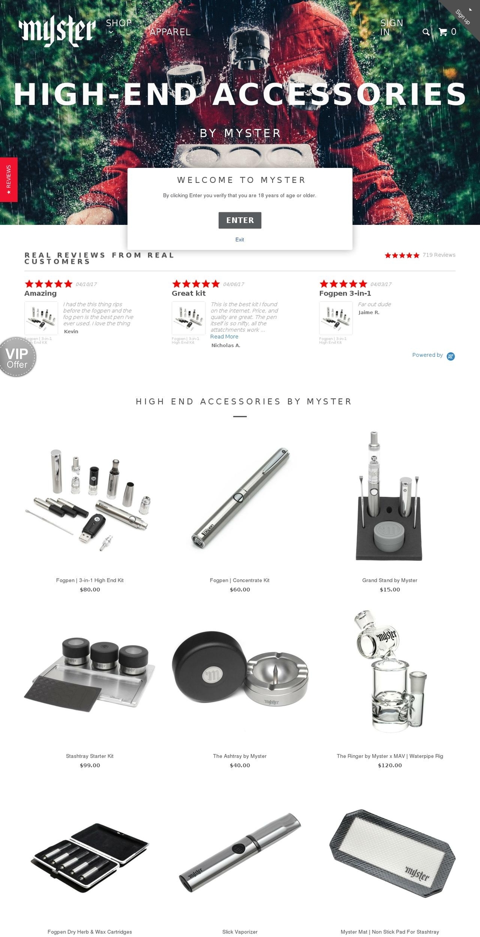 hayksmokeshop.com shopify website screenshot