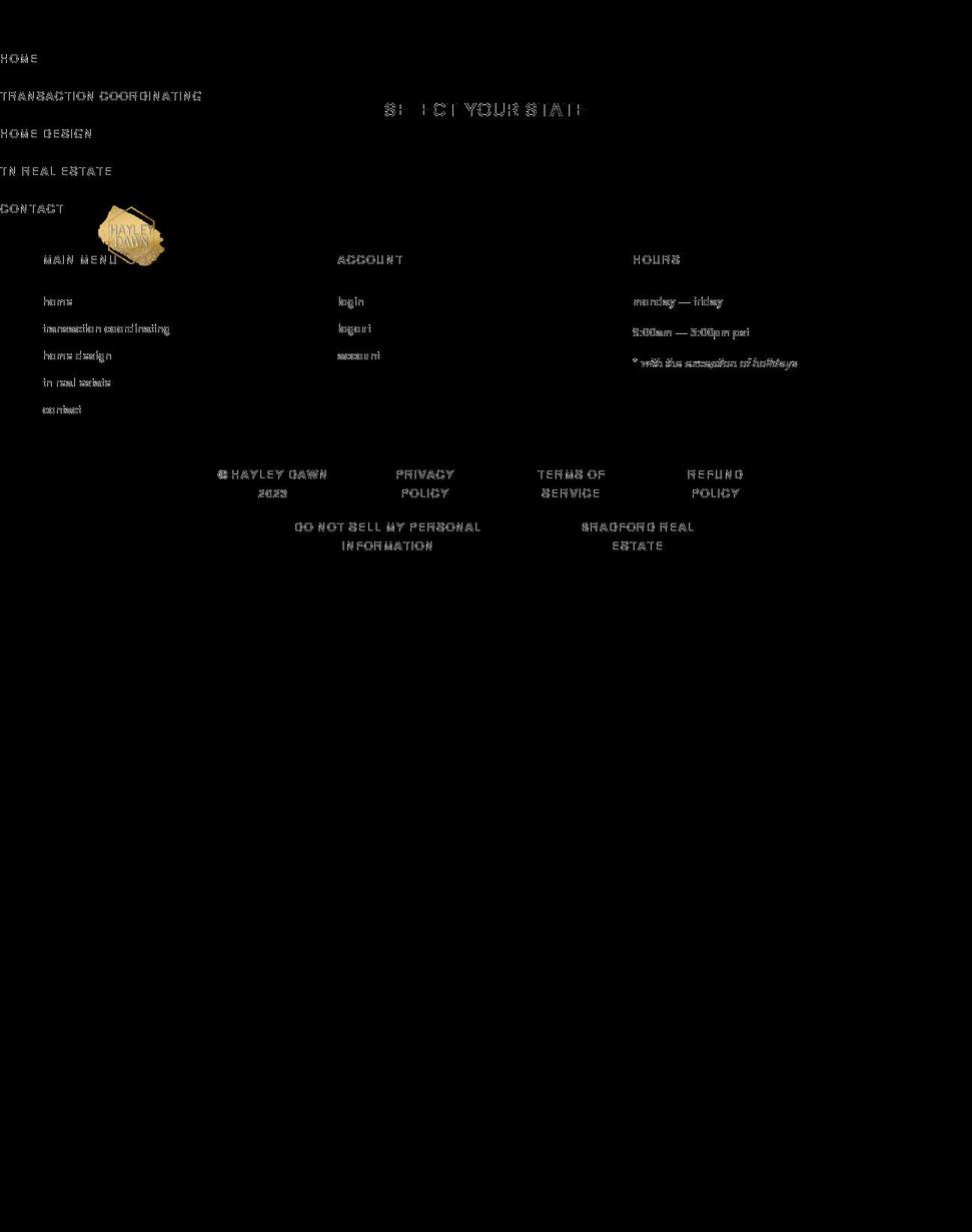 hayleydawn.com shopify website screenshot