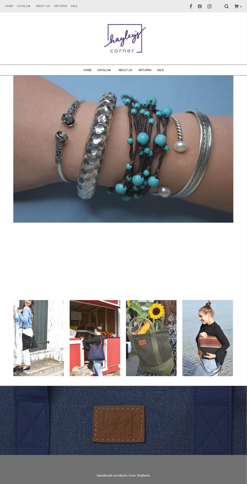 hayleyscorner.com — Shopify storefront screenshot
