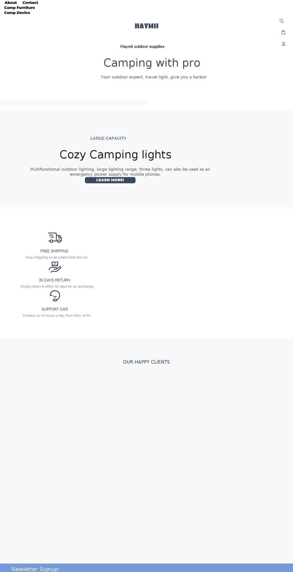 haymii.com shopify website screenshot
