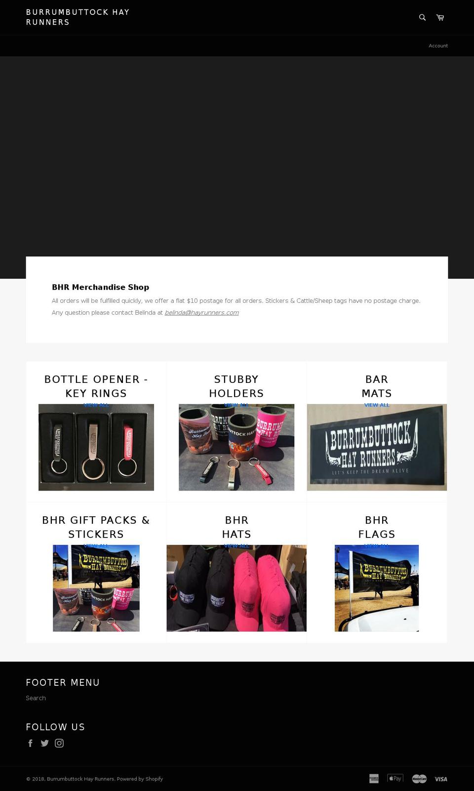 hayrunners-shop.com — Shopify storefront screenshot