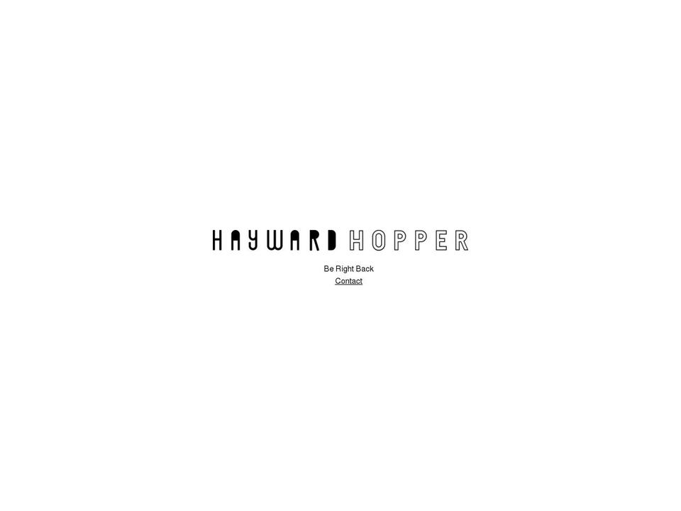 haywardhopper.com shopify website screenshot