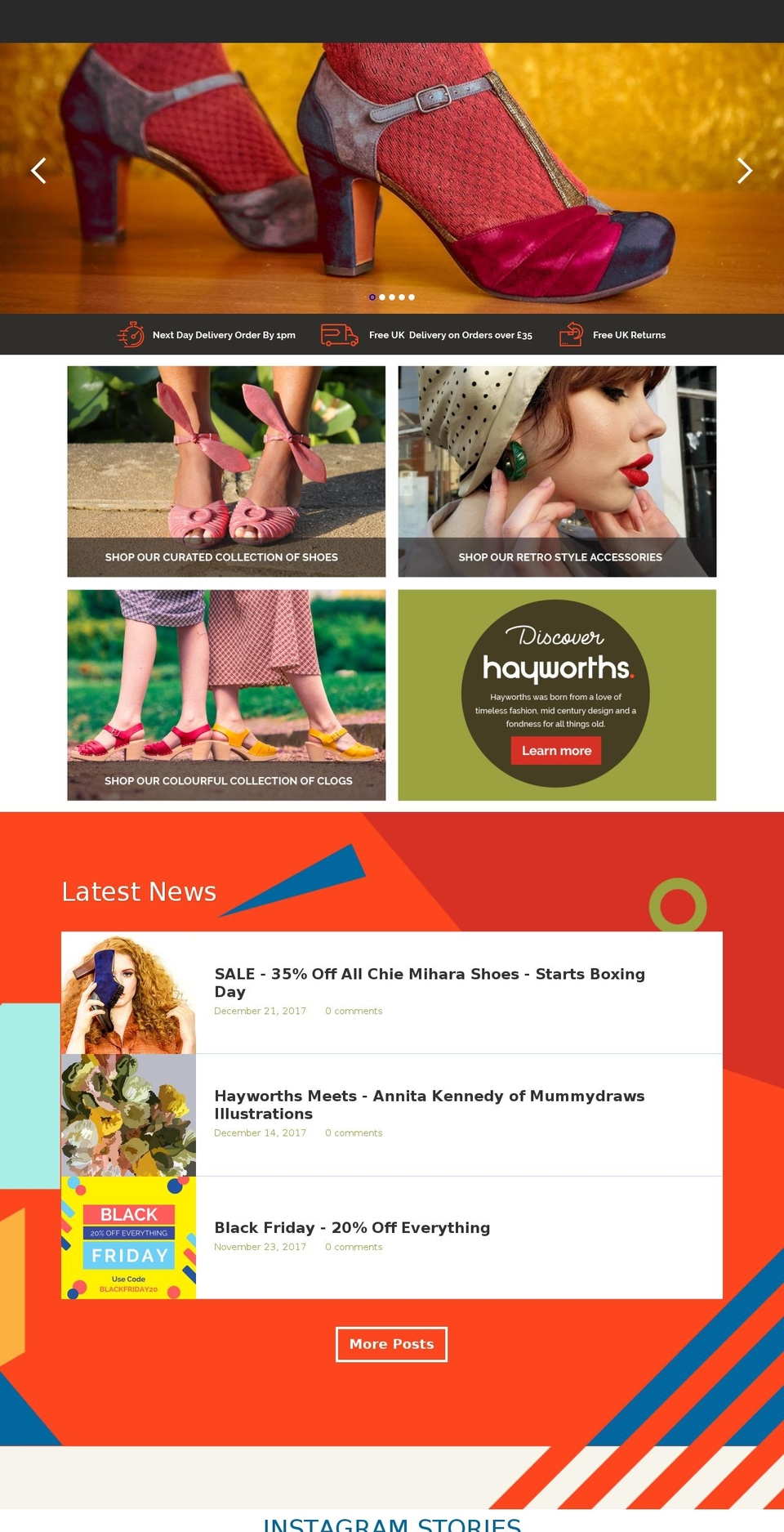 hayworths.com — Shopify storefront screenshot