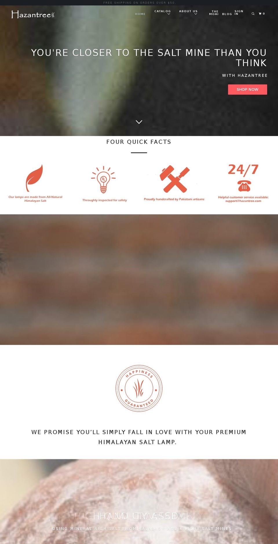 hazantree.myshopify.com — Shopify storefront screenshot