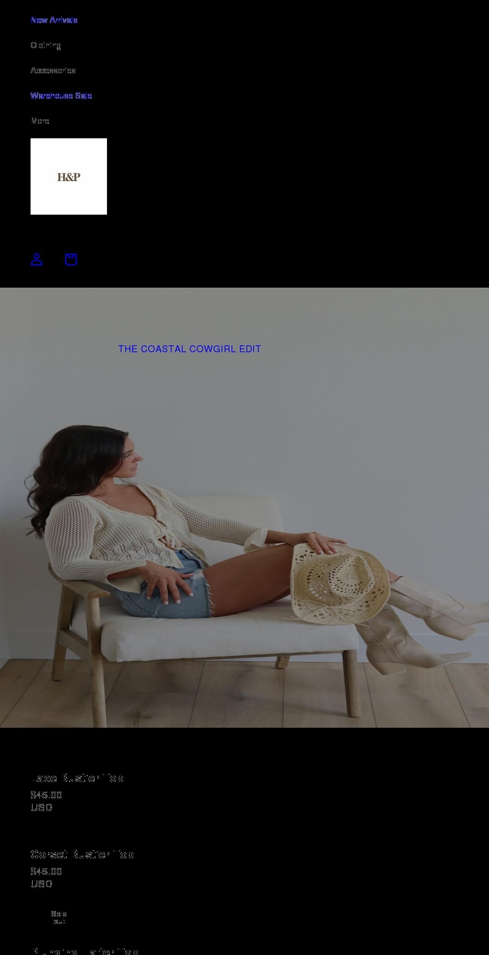 hazelandpoppy.com shopify website screenshot