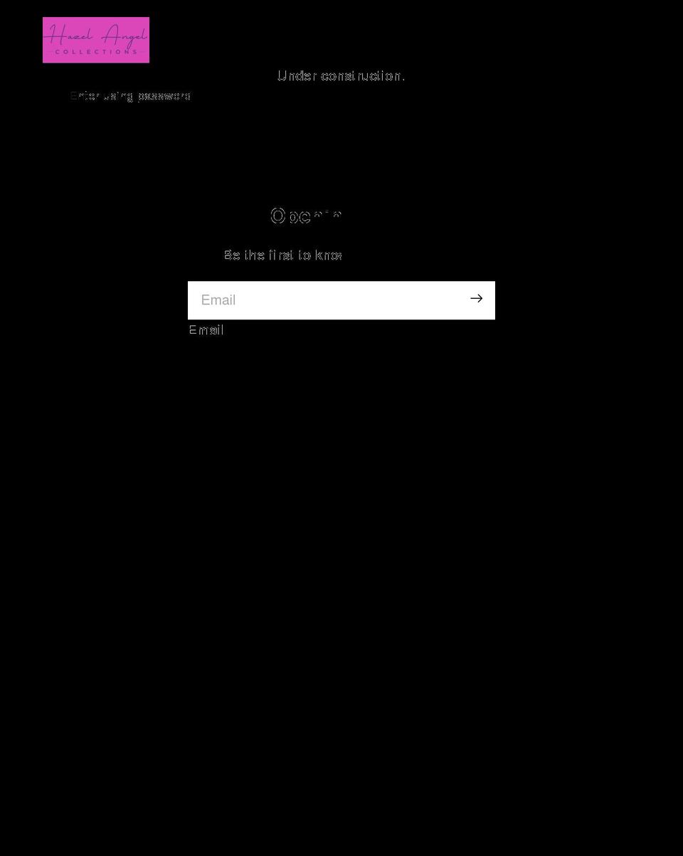 hazelangel.com — Shopify storefront screenshot