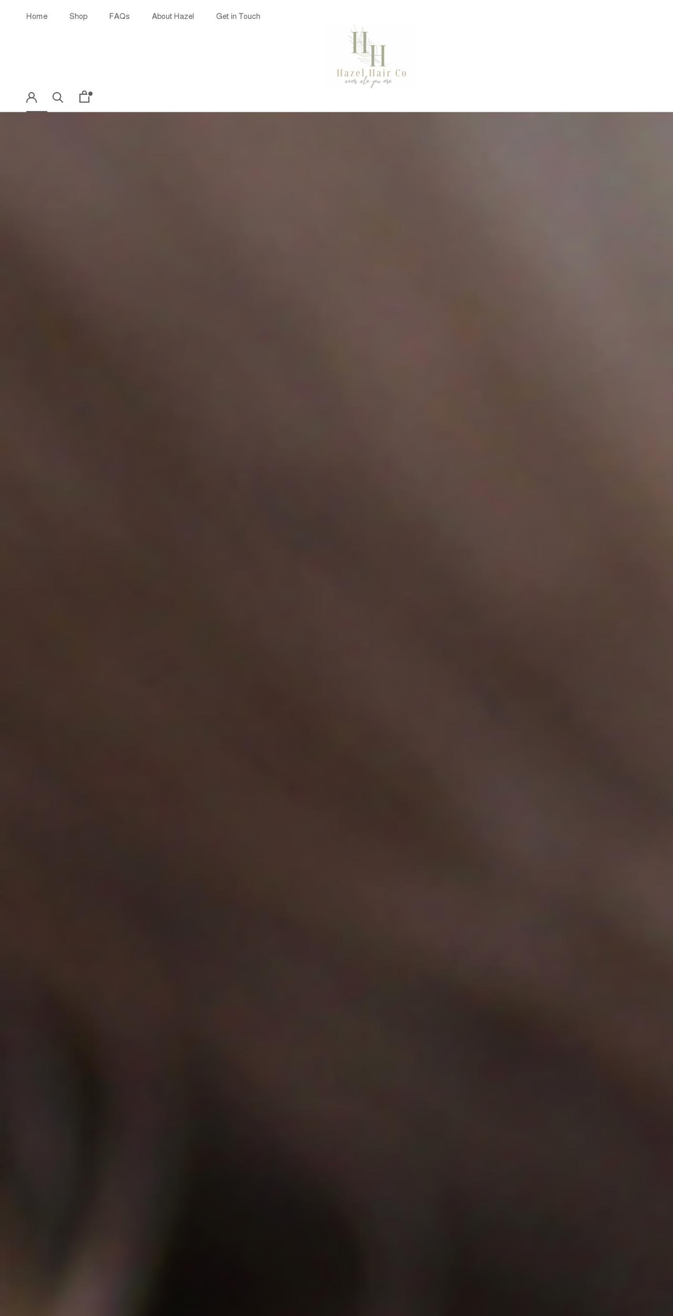 hazelhairco.com shopify website screenshot