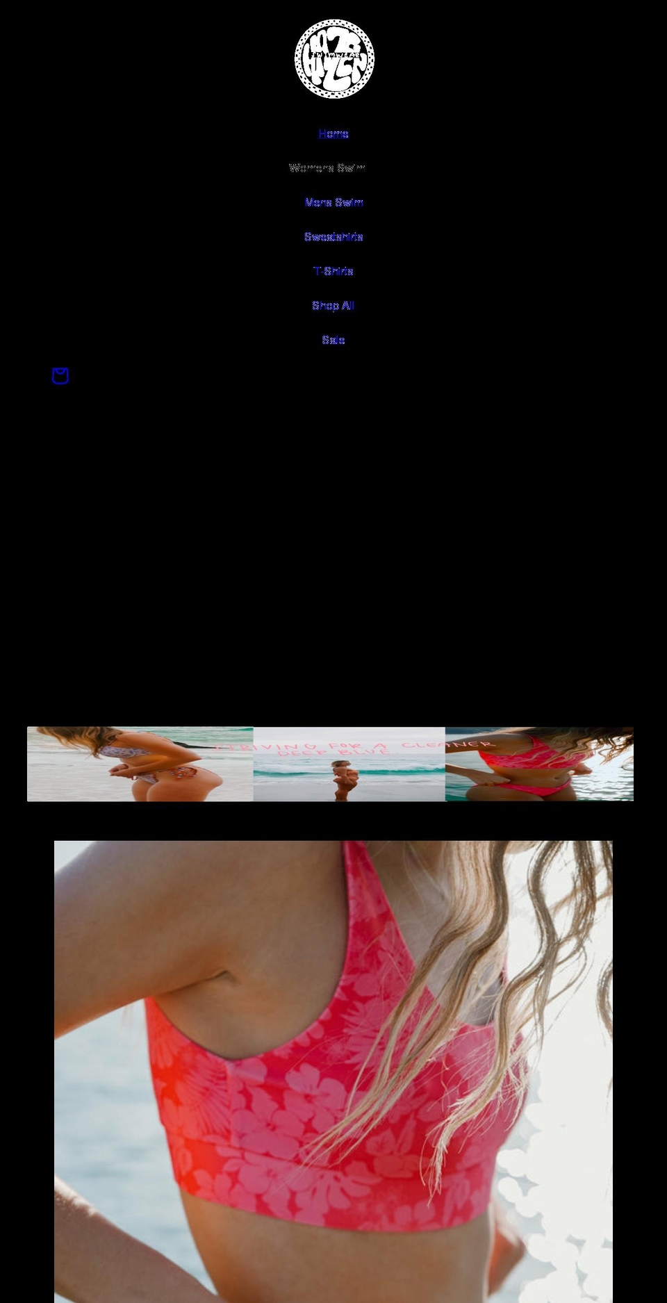 Cindy-shopify-theme- Shopify theme site example hazenswimwear.com