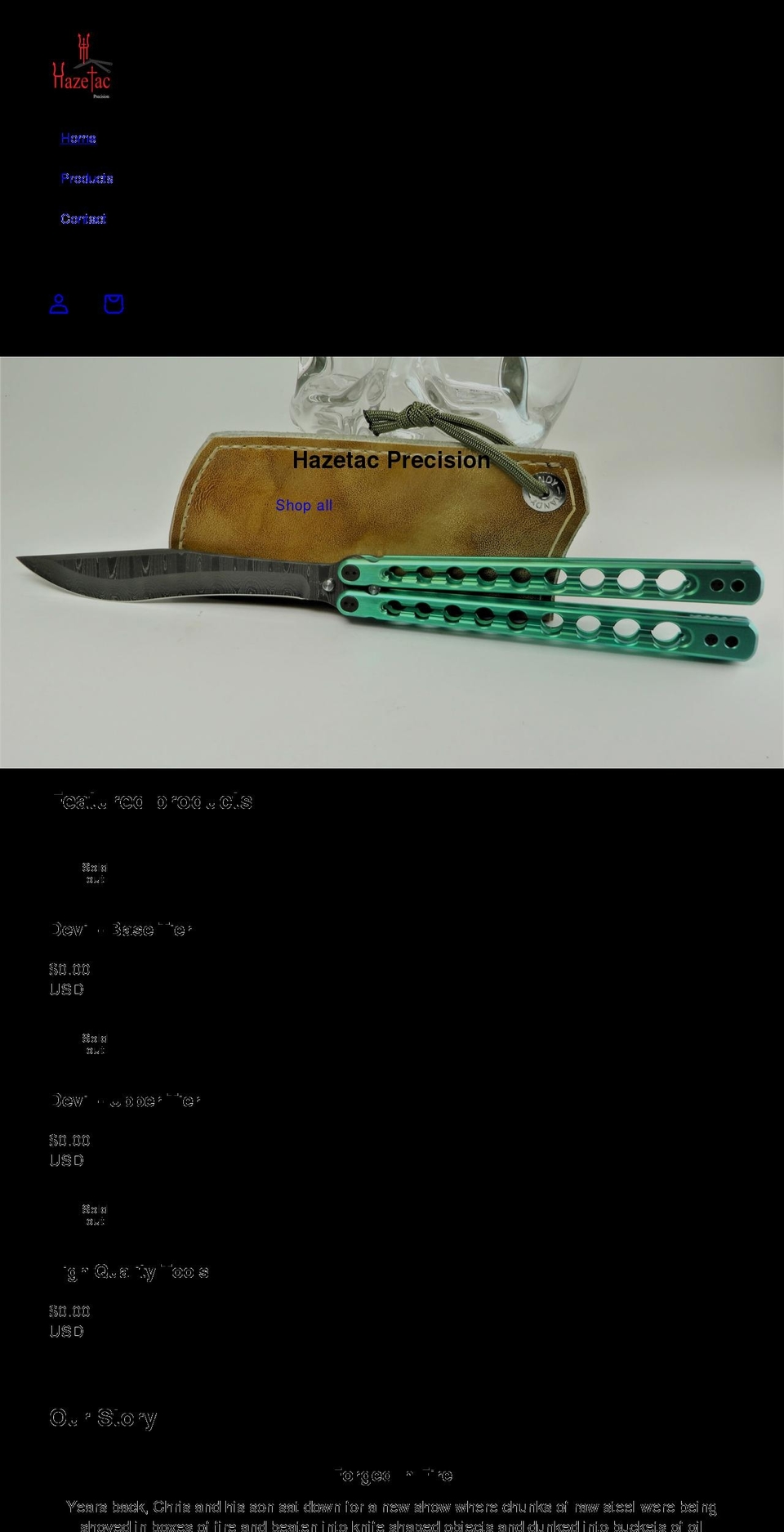 hazetac.com shopify website screenshot