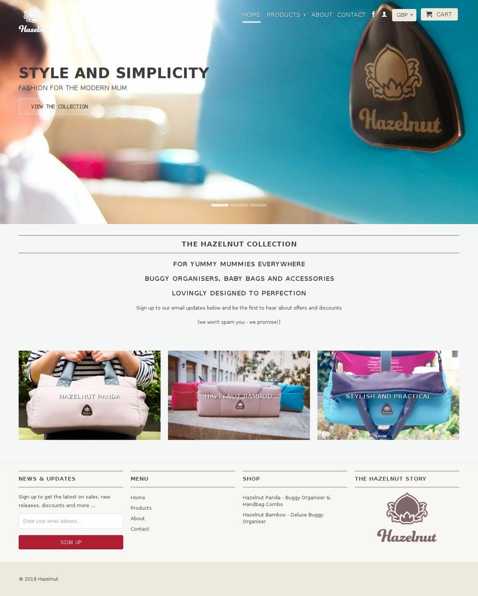 hazlenutstyle.com — Shopify storefront screenshot
