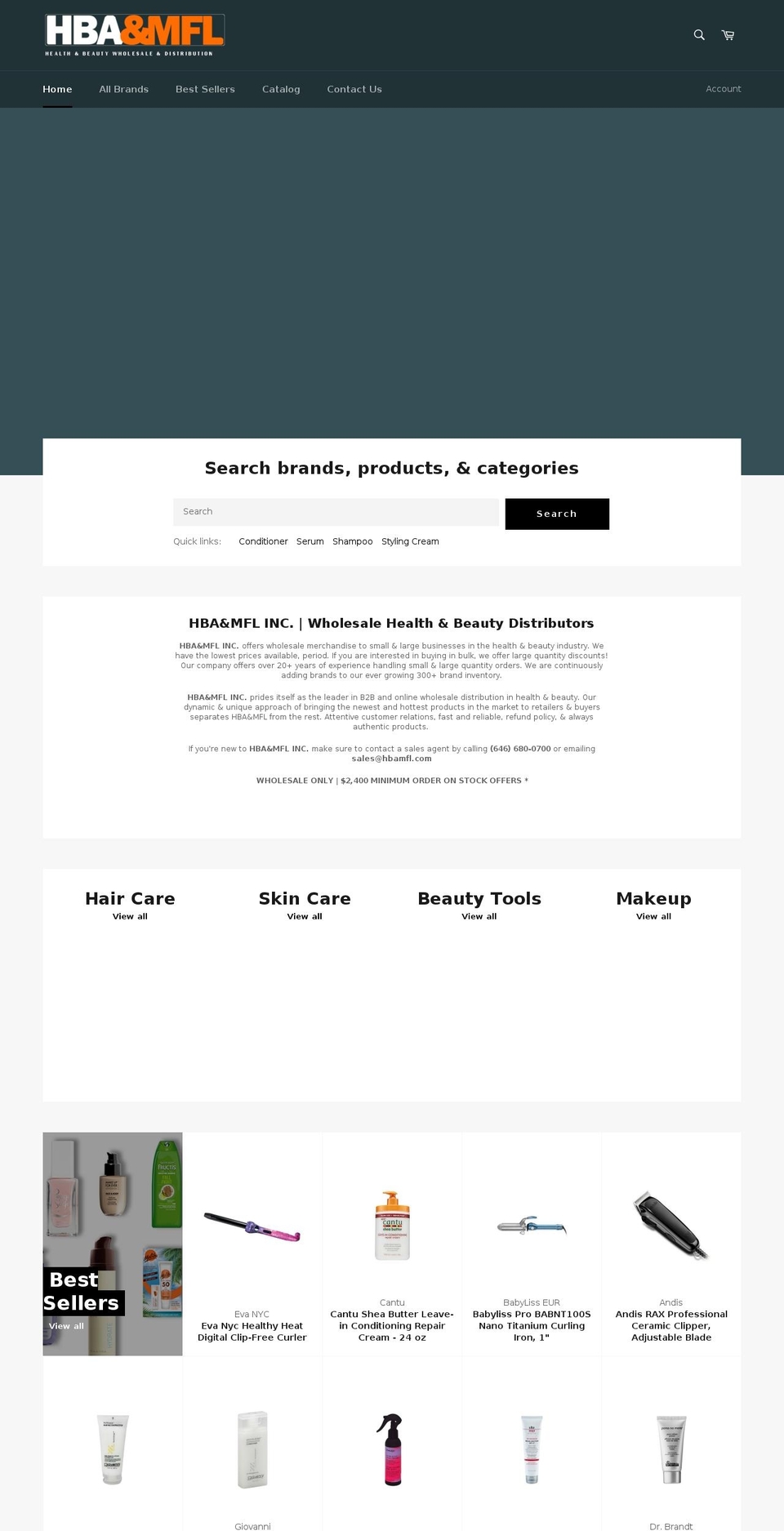 hbamfl.com shopify website screenshot