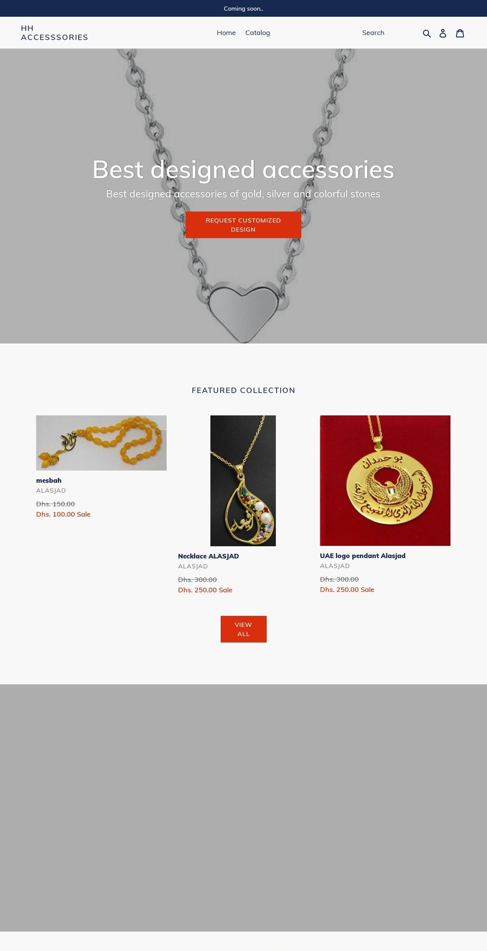 hbhammad.com — Shopify storefront screenshot