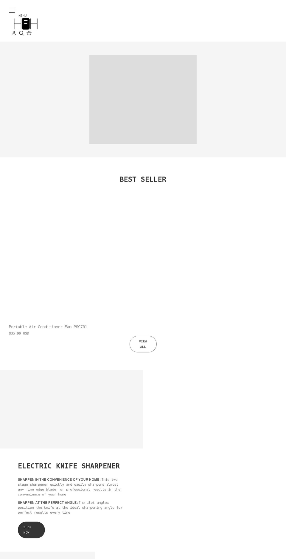 hbhappliance.com shopify website screenshot