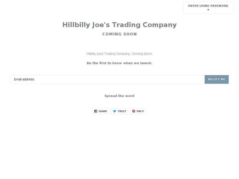 hbjoe.com — Shopify storefront screenshot