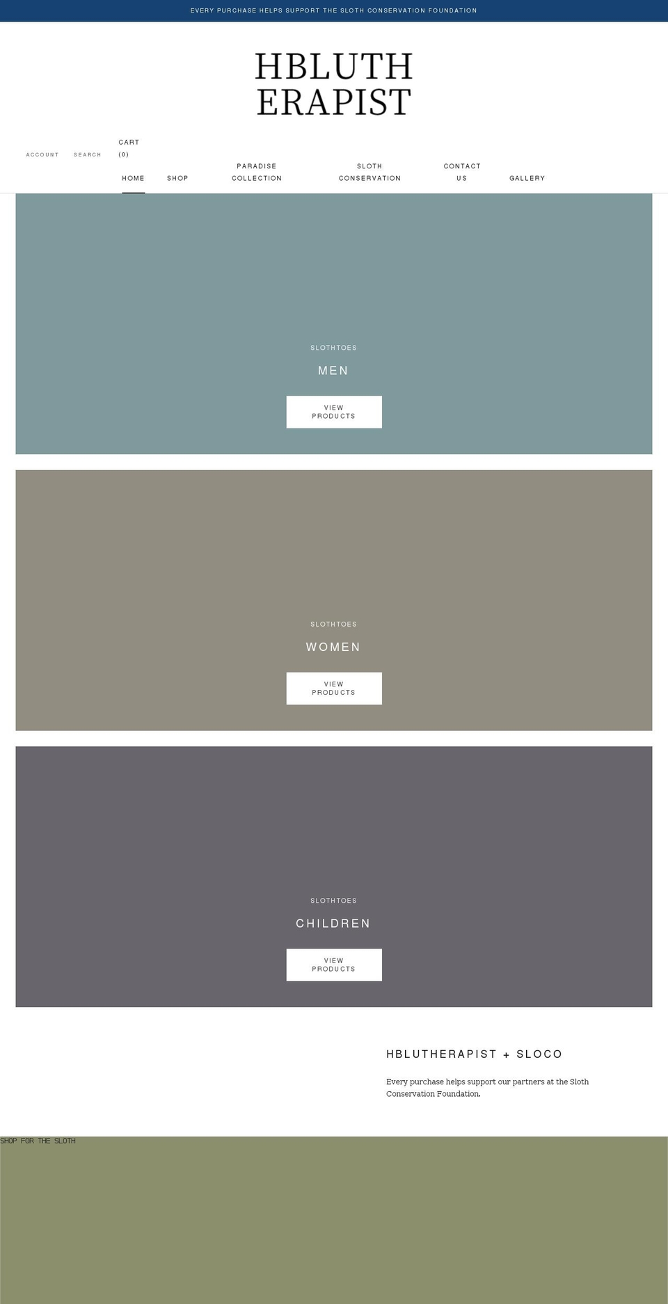 hblutherapist.com shopify website screenshot